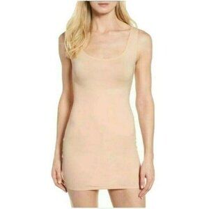 NEW! Item M6 Womens Shaping Dress Slip Integrated String Panty Size Large L Nude